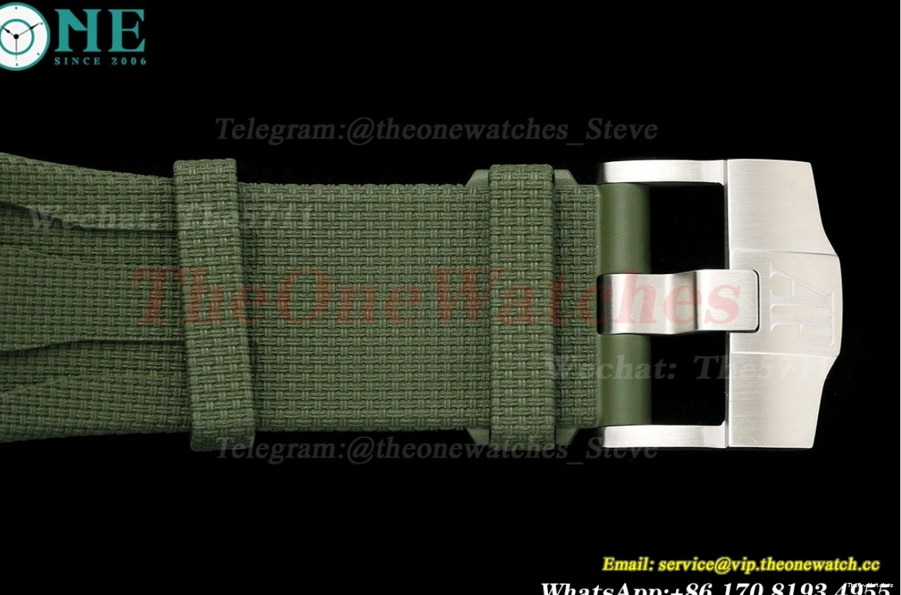 Oak 44mm Green 26405CE SS A7750 RU Royal Dial Offshore TKF 0427